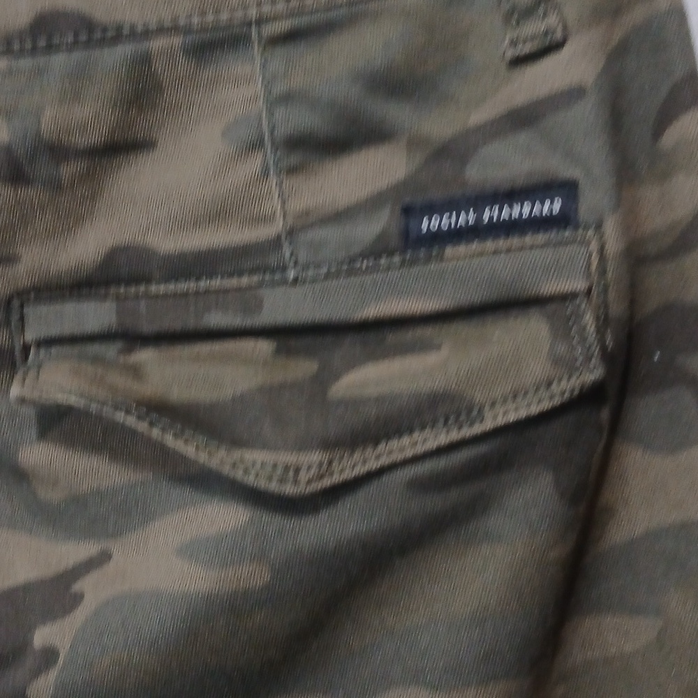 Social Standard by Santuary Camouflage Pants Size 14 Pockets Zipper Ankle - Picture 7 of 8